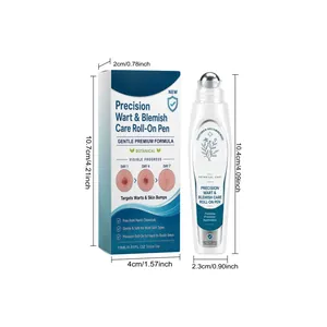 Precision Wart and Blemish Care Roll-On Pen dimensions for packaging and product