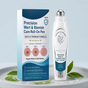 Precision Skin Care Roll-On Pen Botanical Wart Blemish Care Gentle Formula For All Skin Types Portable Body Treatment