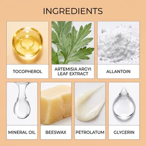 Detailed view of natural ingredients in foot care patches including beeswax and extracts