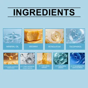 Liste détaillée des ingrédients pour l'eye-liner gel bleu argenté avec visuels
