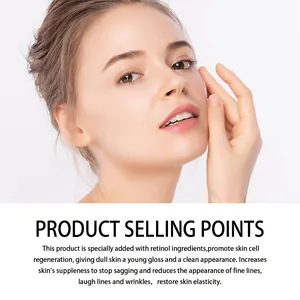 Retinol facial serum for skin cell regeneration and reducing fine lines and wrinkles