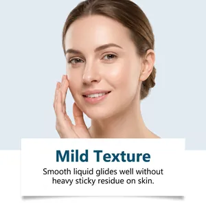 Detail of skin care pen highlighting mild texture for smooth non-sticky facial care.