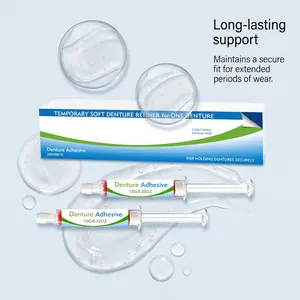 Professional denture adhesive kit for long-lasting support and secure fit for wear