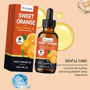OceAura 60ml süßes Orangen-Entspannungs-ätherisches Öl mit Tropfflasche