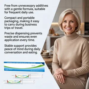 Professional temporary soft denture reliner kit for a secure and comfortable fit