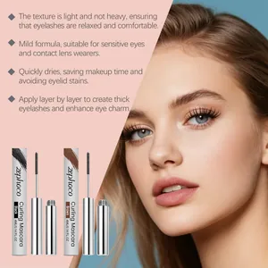 Mascara recourbant Zephoco noir et brun pour des cils épais et un maquillage des yeux
