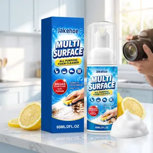 Jakehoe Nettoyant Mousse Multi-usages Parfum Citron Pour Cuisine Salle de Bain Carreaux Surfaces Cuir Détachant Profond