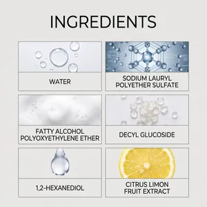 Liste détaillée des ingrédients du nettoyant mousse au citron avec Citrus Limon