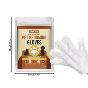 Dimensiones de los guantes de limpieza desechables EelJoy para el cuidado de mascotas