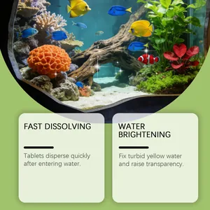 Professional aquarium water purifier tablets for fast dissolving and water brightening