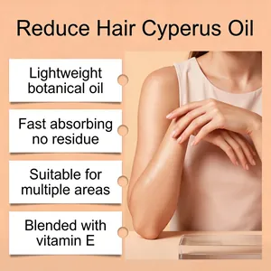 Moisturizing hair cyperus oil for smooth skin with vitamin E and botanical extracts