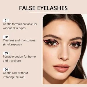 Faux cils thème drapeau Coupe du monde avec eyeliner graphique pour soirées football