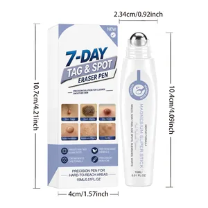 Magnesium skin care pen detail view showing 10.7cm height and 15ml product capacity