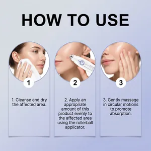 Detailed step-by-step instructions for using magnesium oil rollerball on facial skin