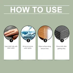 Step-by-step guide on how to use the multipurpose cleaning cloth for home surfaces