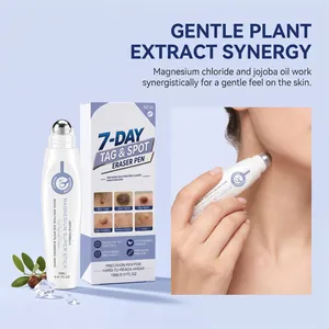 Magnesium oil skin care pen application for smooth and blemish-free neck skin texture
