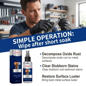 JAKEHOE multi-purpose rust remover spray for cleaning oxide stains on metal surfaces