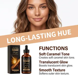 Gocce autoabbronzanti OceAura per viso e corpo per una carnagione dorata naturale