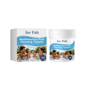 Tabletas de limpieza de piscinas multifunción Jue Fish 200g para el mantenimiento diario