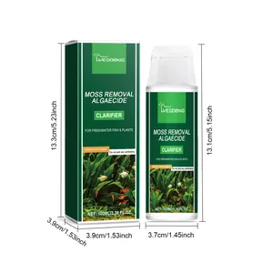 100ml moss removal algaecide and clarifier for freshwater fish tanks with dimensions
