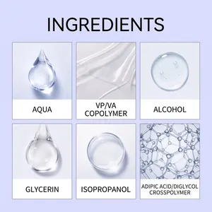 Detailed ingredient list for skin-friendly body glue including aqua and glycerin