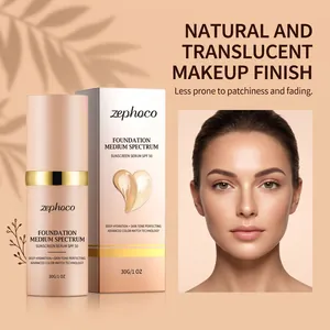 Zephoco SPF 50 foundation serum με φυσικό αποτέλεσμα μακιγιάζ και κομψή σχεδίαση