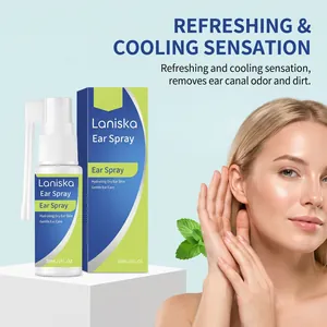 Professional Laniska Ear Spray for gentle ear canal cleaning and refreshing cooling sensation