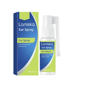 LANISKA gentle ear care spray 30ml hydrating formula for daily ear cleaning and protection.