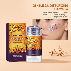 Dettaglio dello stick glitterato zephoco Pumpkin Phantom per il trucco di Halloween