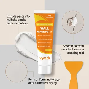 Istruzioni dettagliate per l'uso dello stucco per riparazione pareti Vyreth con spatola