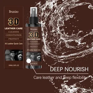 Σπρέι Brunizo 3D Leather Care για βαθιά θρέψη και καθαρισμό δερμάτινων επιφανειών 100ml