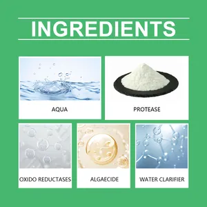 Key ingredients list for Yegbong aquarium algae remover and water clarifier detail