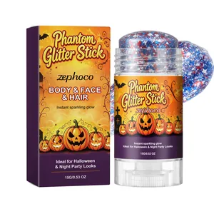 Stick glitterato di Halloween per corpo, viso e capelli di zephoco, trucco party