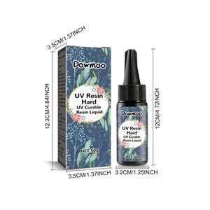 50g UV Resin Hard liquid with dimensions in cm and inches for DIY resin crafts