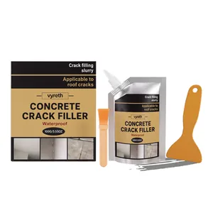 Vyreth professional waterproof concrete crack filler kit with brush and scraper tool 100g