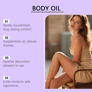Aceite corporal hidratante suave para un confort duradero y nutrición diaria de la piel.