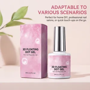 3D Floating Dot Gel and cat magnetic nail polish for professional salon and home DIY use
