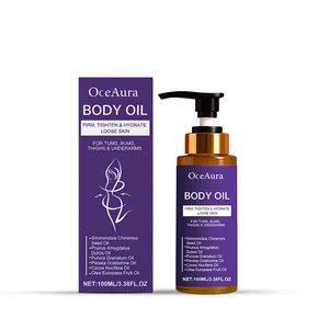 OceAura Aceite corporal con frasco de 100ml para hidratación y firmeza de piel