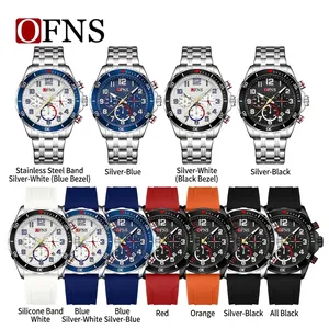 Professionelle OFNS Herren-Quarzuhr-Kollektion mit Stahl- und Silikonarmbandoptionen