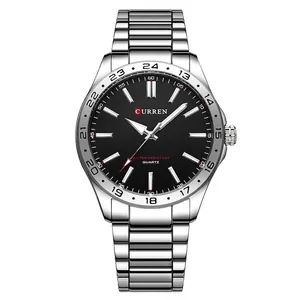CURREN 8452 Men's Business Fashion Quartz Watch Alloy Case Luminous Dial Water Resistant Casual Student Steel Band Wristwatch