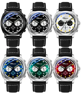 Detaillierte Sammlung von Herren-Multifunktions-Quarzuhren mit Chronograph und Datum