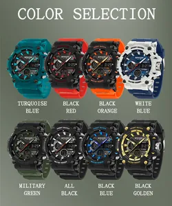Vista dettagliata della selezione colori per l'orologio sportivo digitale Sanda