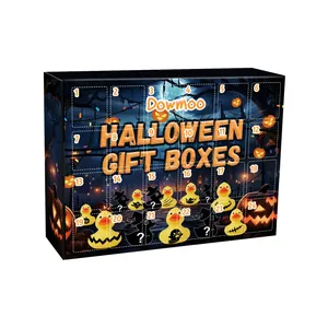 Halloween rubber duck advent calendar gift box with 24 surprise compartments