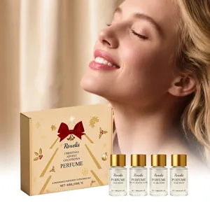 Luxurious Christmas perfume advent calendar gift set featuring 4 unique fragrance bottles