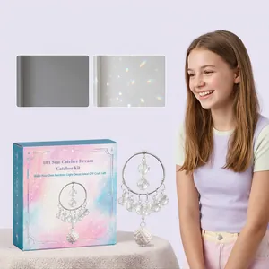 Kit attrape-rêves DIY Sun-Catcher avec perles en cristal pour effets arc-en-ciel