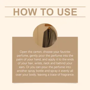 Detailed English instructions on how to use the luxury Christmas fragrance gift set