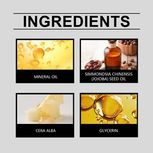 Ingredients list for Halloween face paint stick with jojoba oil, mineral oil, and glycerin