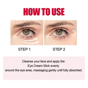 Instructies voor gebruik van retinol oogcrèmestift voor hydratatie en oogrimpels