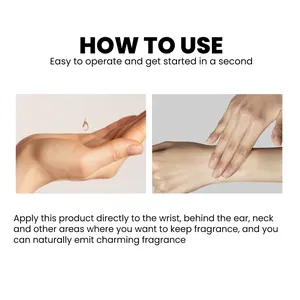 Guide d'application de l'huile de parfum concentrée sur la peau pour un parfum durable