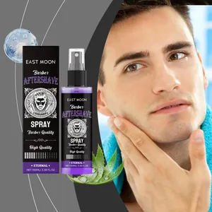 East Moon barber aftershave spray for men with soothing aloe vera extract for hydration